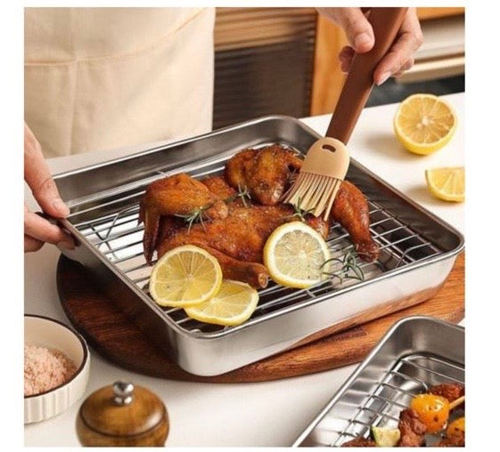 Stainless steel roasting pan