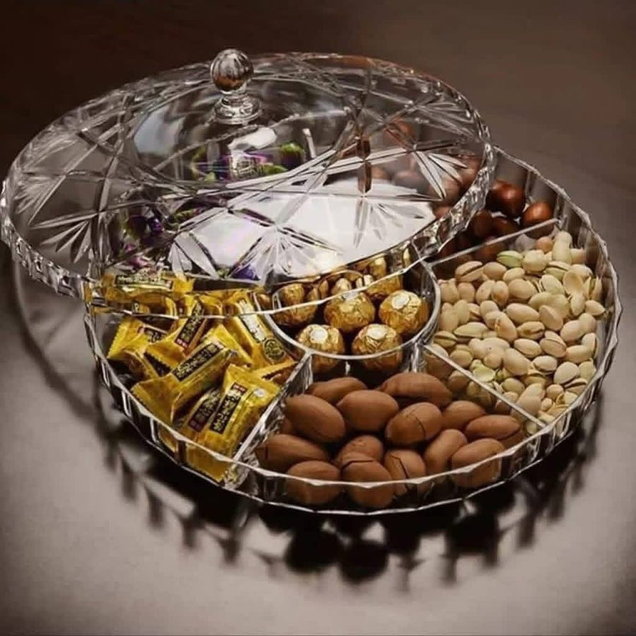 طبق تسالي اكريلك الليث