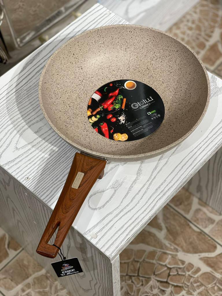 Granite wok pan