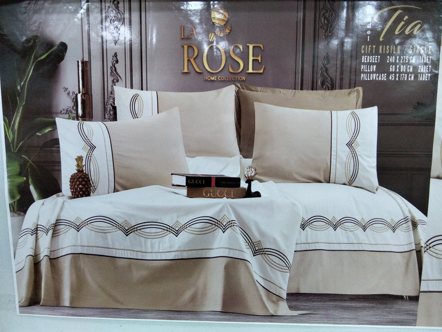 طقم ملايه سرير كبير 4قطع ROSE