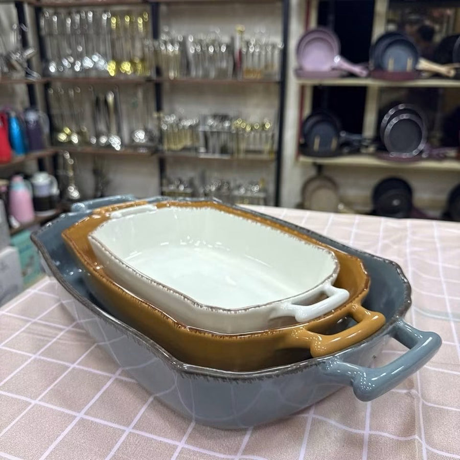 طقم طاجن بورسلين الاندلس 3ق