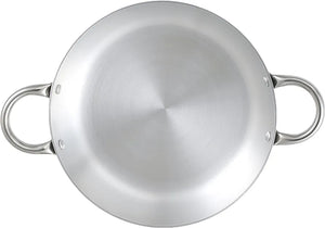 Double-handled stainless steel pot 22 cm