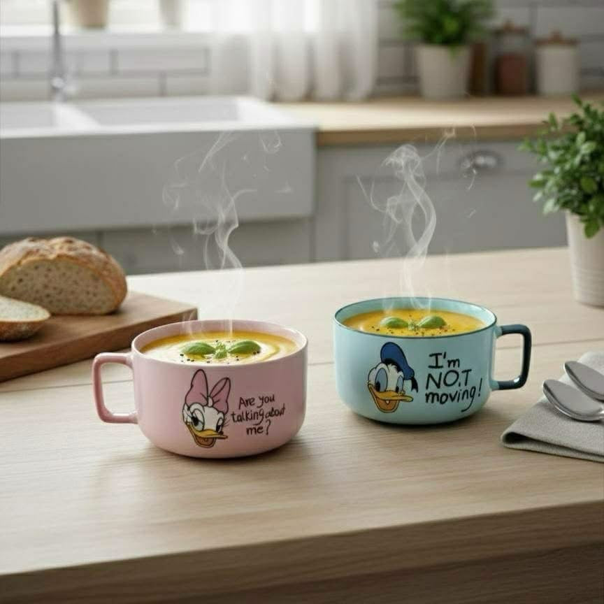 طقم مج شوربه بورسلين ديزني