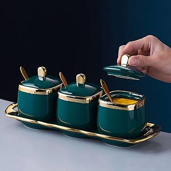 طقم توابل بورسلين 3ق