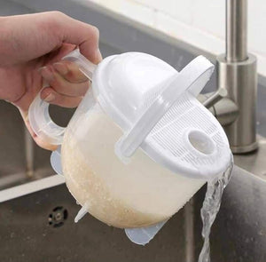 Rice washing pitcher
