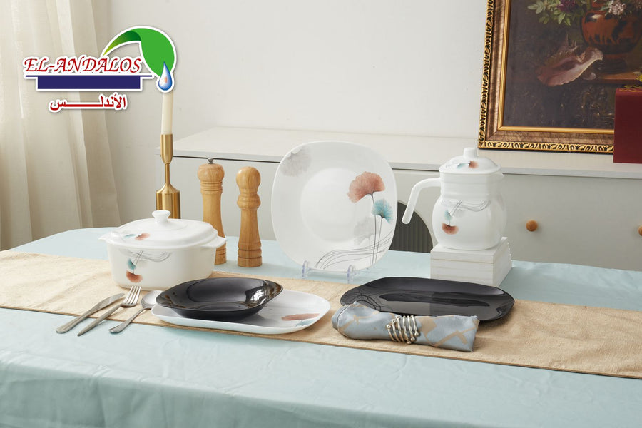 Arcopal Dinner Set, 60 Pieces, Mixed
