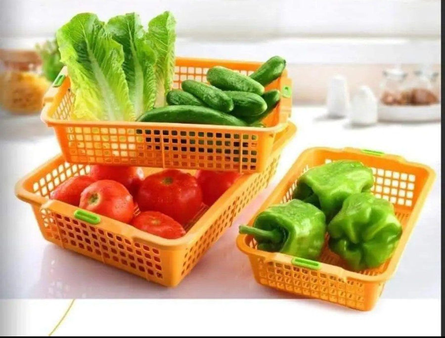 Three-piece rectangular colander set