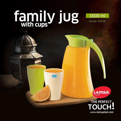 Family carafe with cups