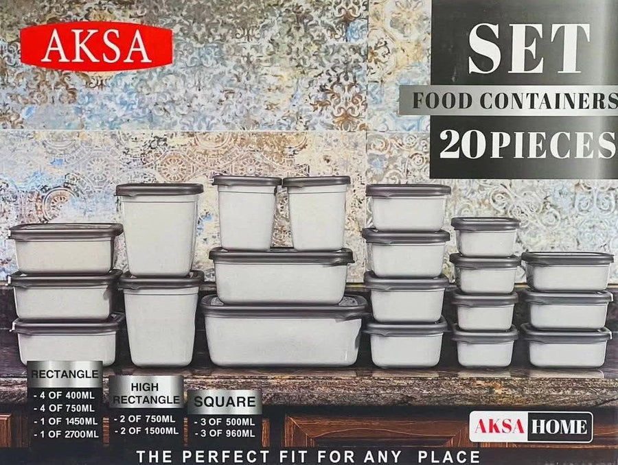 20-Piece Exa Refrigerator Set