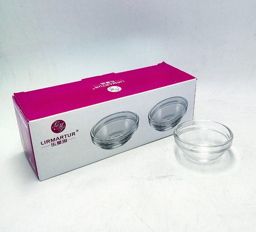 6 Piece Round Glass Sauce Bowl