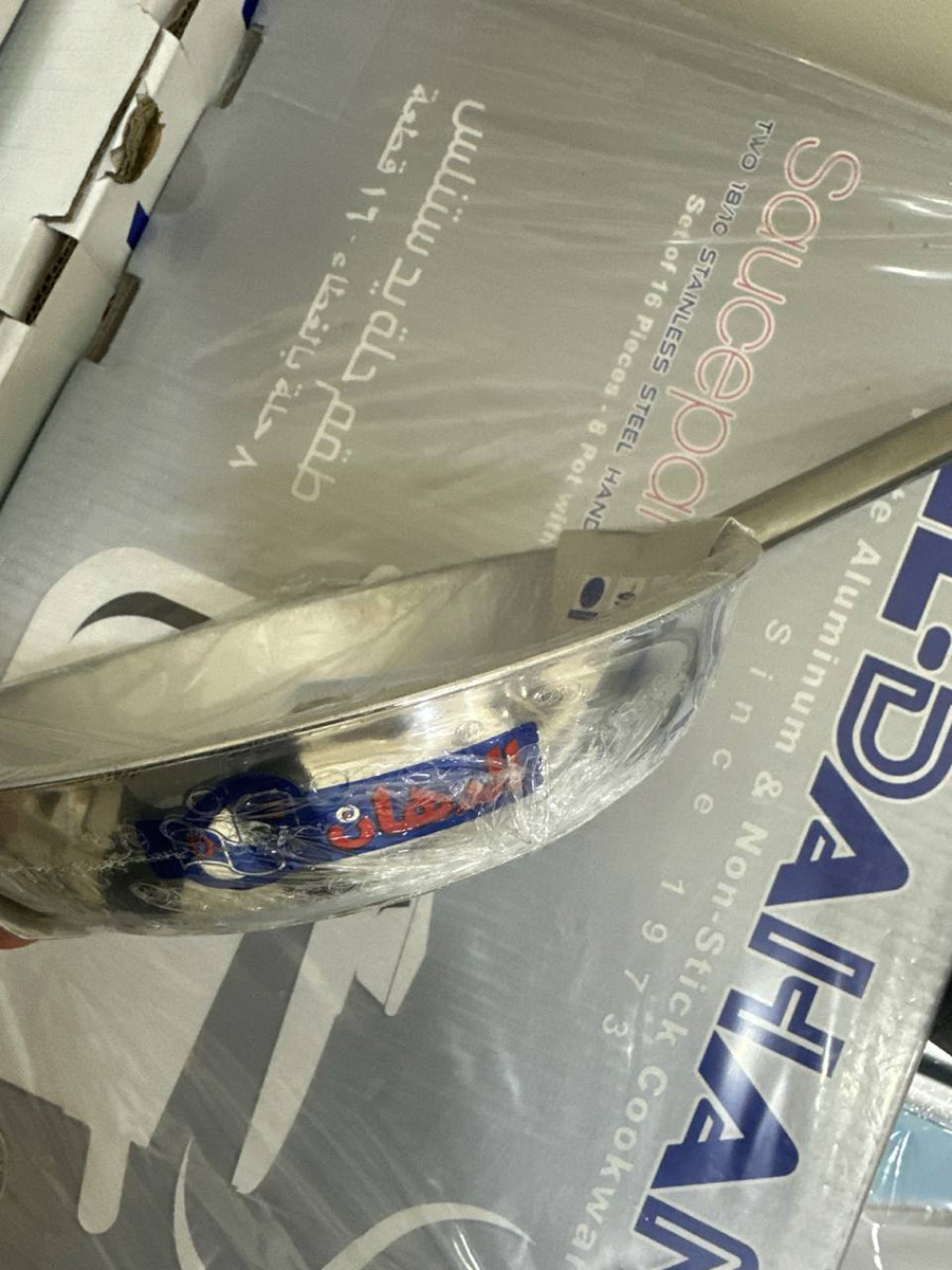 Aluminum frying pan, steel handle, 22 cm