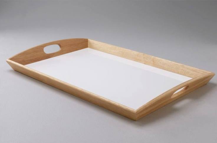 Breakfast serving tray