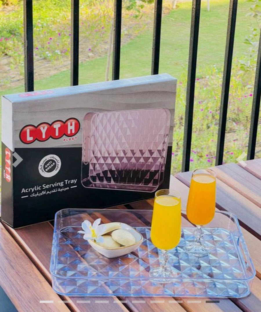 Acrylic serving tray