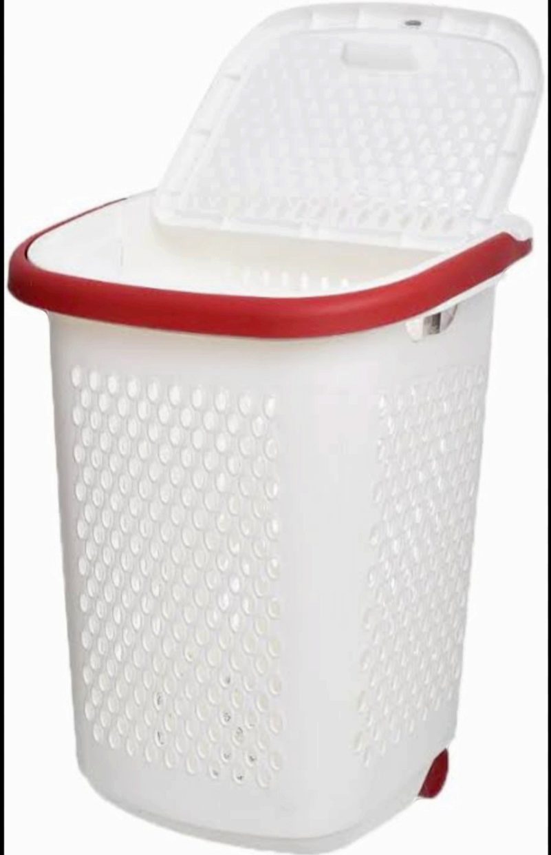 Laundry basket with cover, Trolley Exa