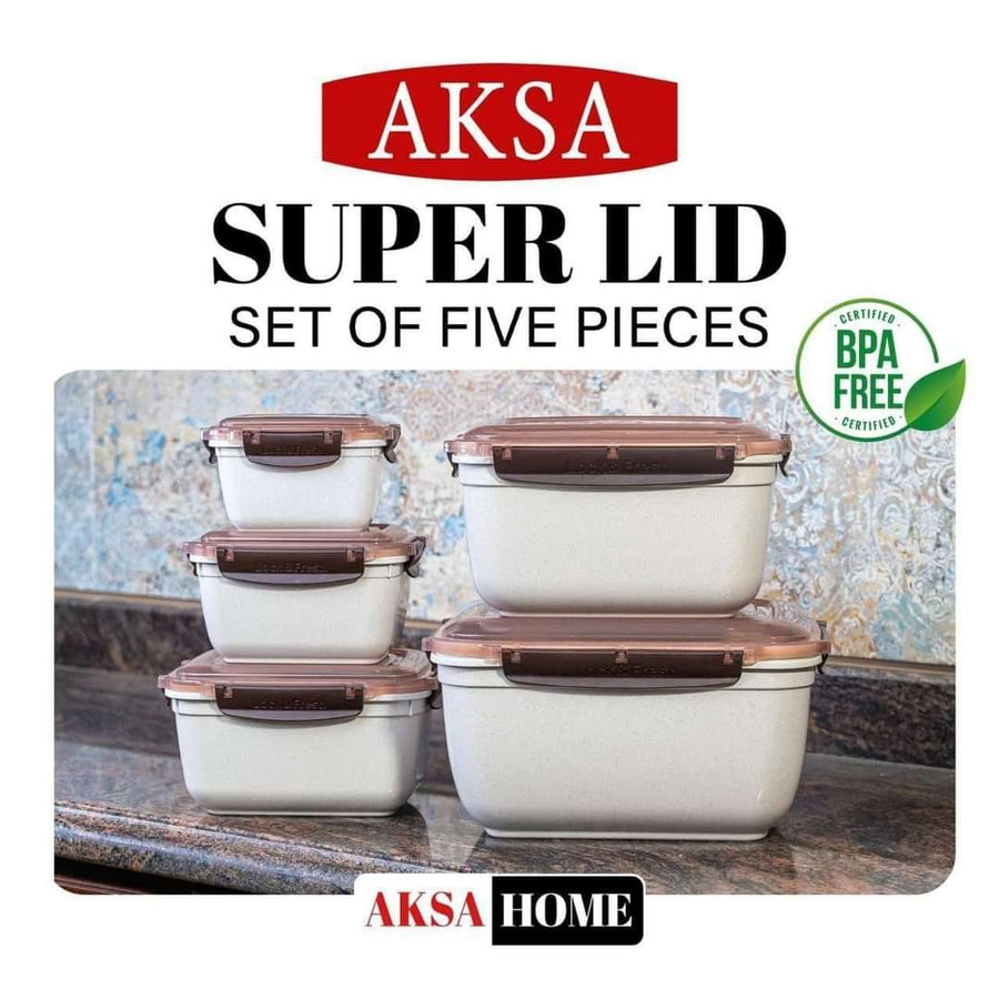 Super Lid Refrigerator Set 5 Pieces