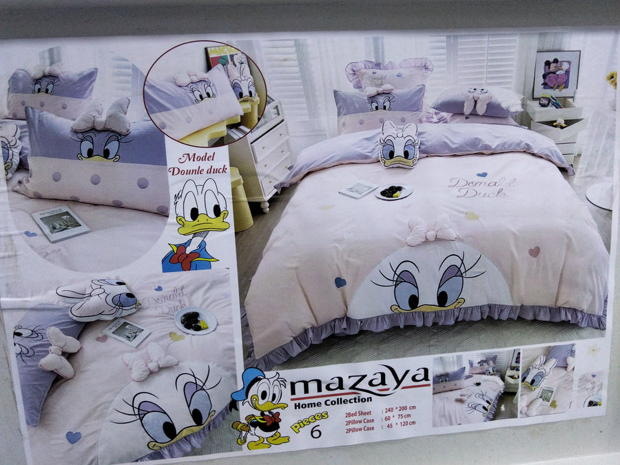 طقم ملايه سرير الطفل 6قطع mazaya