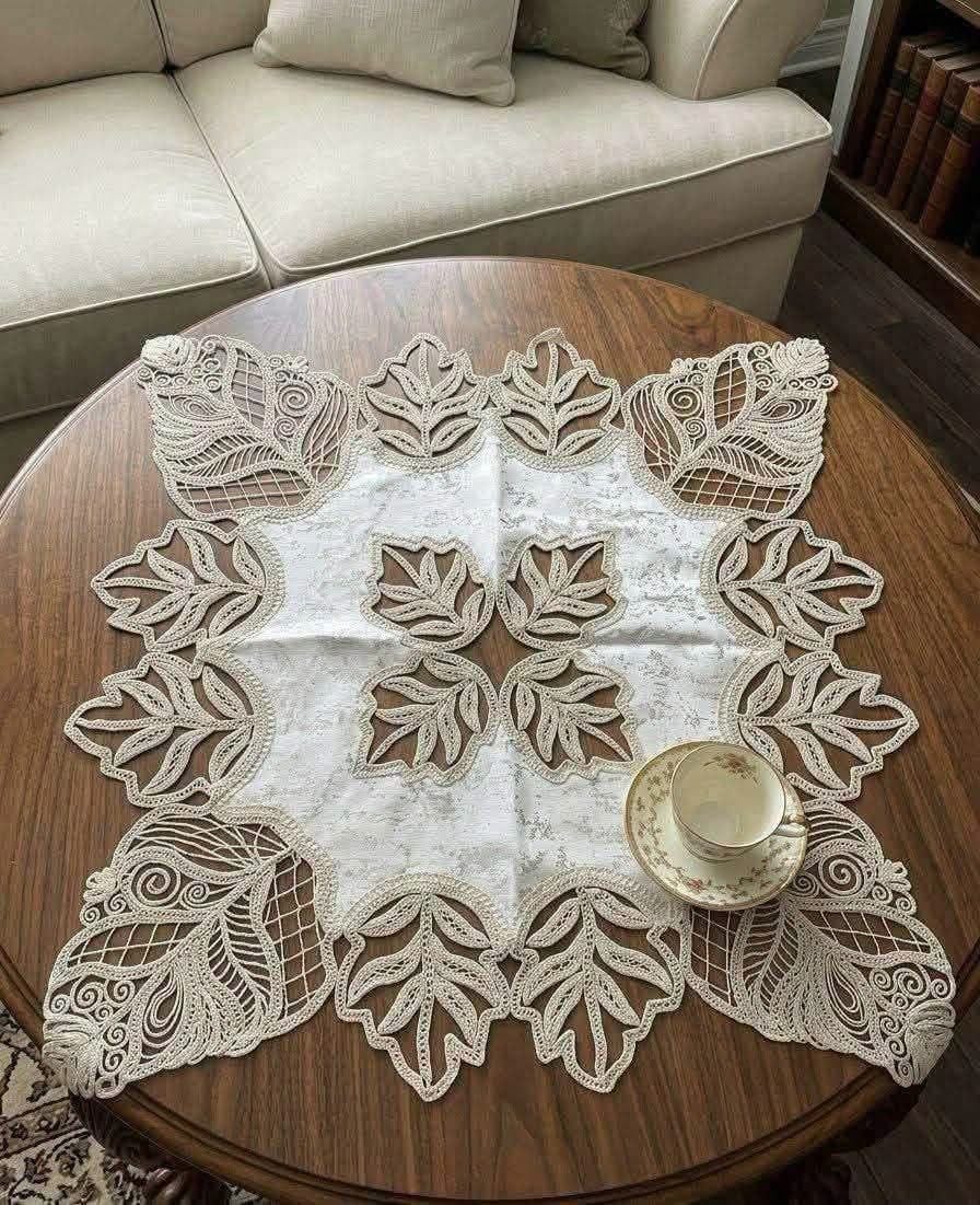 مفرش ترابيزه  مربع