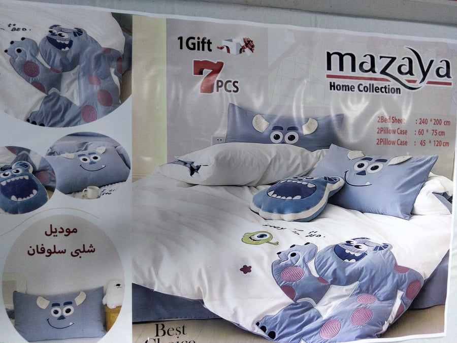 طقم ملايه سرير اطفال 6قطع mazaya