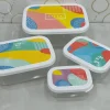 ⁦طقم تلاجة روكا مستطيل 4 قطع⁩ - الصورة ⁦3⁩
