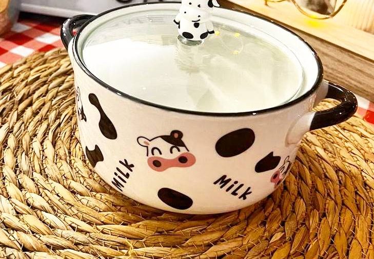 حلة بورسلين شكل بقرة