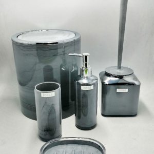 طقم حمام مدور _ ماربل