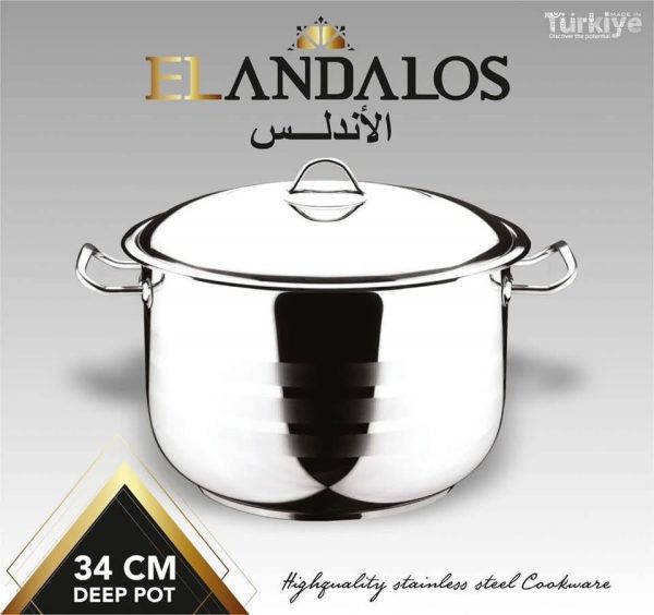 حله استانلس استيل الاندلس _ 34cm
