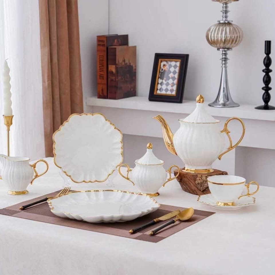 طقم شاي وجاتو الاندلس